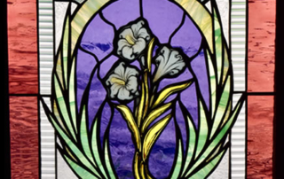 Easter Lily and Palm Branches – The Resurrection of Christ.
