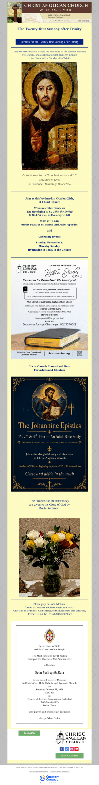 Trinity XXI 2026 Newsletter